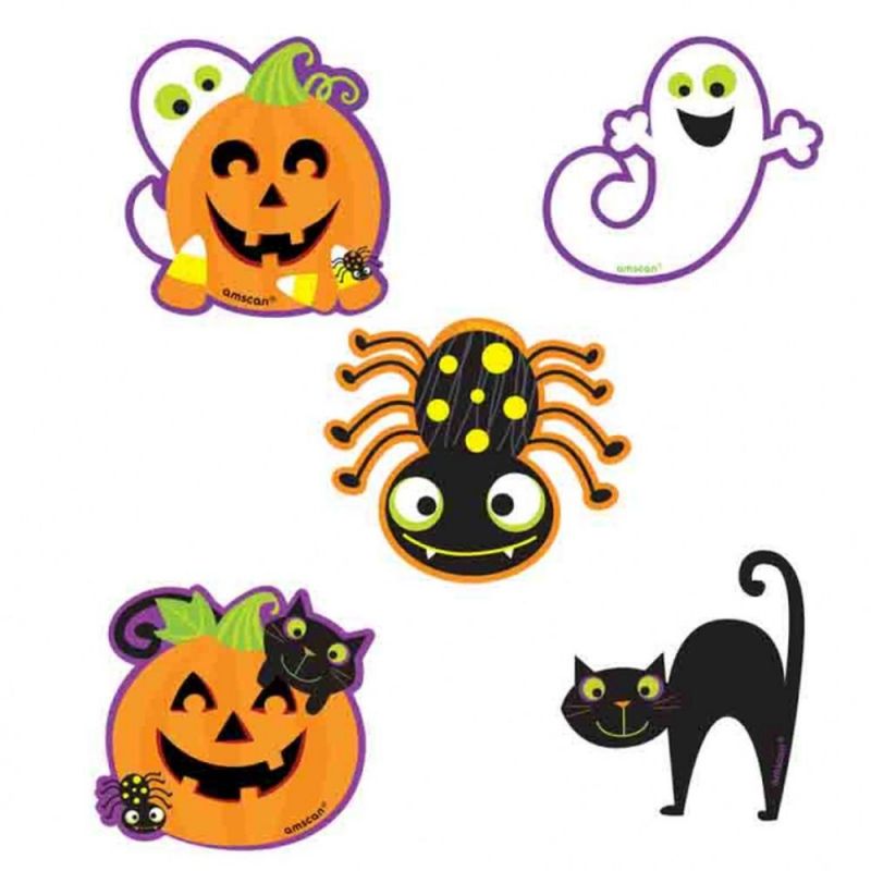 Decupaje pentru Halloween - Amscan 191107-55, set 10 buc Decupaje pentru Halloween - Amscan 191107-55, set 10 buc