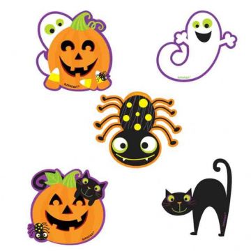 Decupaje pentru Halloween Amscan 191107-55, set 10 buc