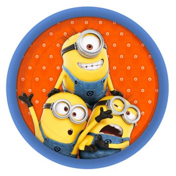 Farfurii cu Minioni pentru petreceri copii - 23 cm, Amscan 997970, Set 8 buc