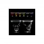 Pahare shot cu cranii pentru Halloween - 60 ml, 60368, set 6 bucati