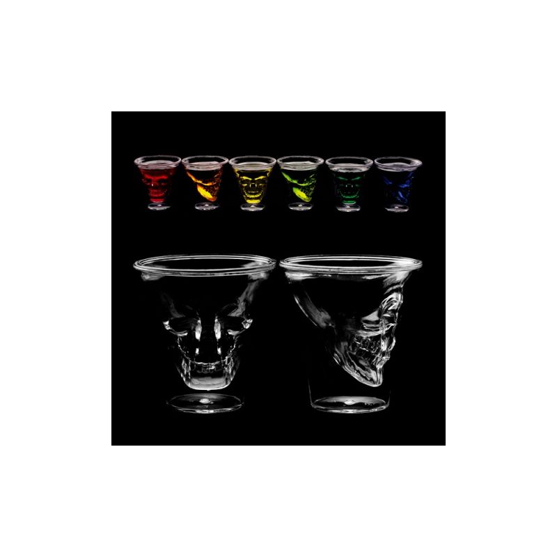 Pahare shot cu cranii pentru Halloween - 60 ml, 60368, set 6 bucati Pahare shot cu cranii pentru Halloween - 60 ml, 60368, set 6 bucati