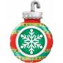 Balon Folie Figurina Ornament Craciun - 89 cm, Qualatex 52940