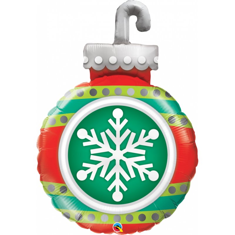 Balon Folie Figurina Ornament Craciun - 89 cm, Qualatex 52940 Balon Folie Figurina Ornament Craciun - 89 cm, Qualatex 52940