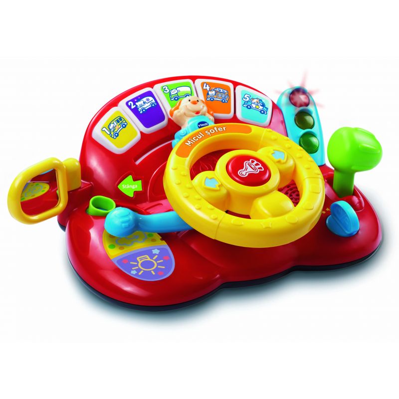Vtech Jucarie interactiva - Micul sofer - VT166612 - lb rom Vtech Jucarie interactiva - Micul sofer - VT166612 - lb rom
