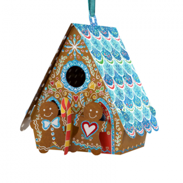 Santoro Ornament de brad Craciun Baubles Casuta din turta dulce