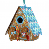Ornament de brad Craciun Santoro Baubles Casuta din turta dulce