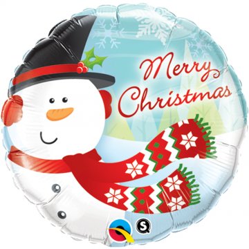 Balon folie 45 cm Merry Christmas qualatex 18867