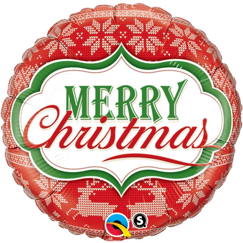 Balon folie 45 cm "merry christmas", qualatex 18949 Balon folie 45 cm "merry christmas", qualatex 18949