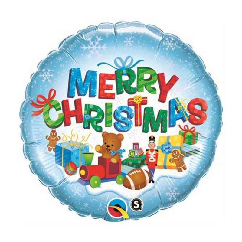 Balon folie 45 cm &quot; merry christmas &quot;, qualatex 40079