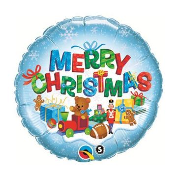Balon folie 45 cm Merry Christmas Qualatex 40079