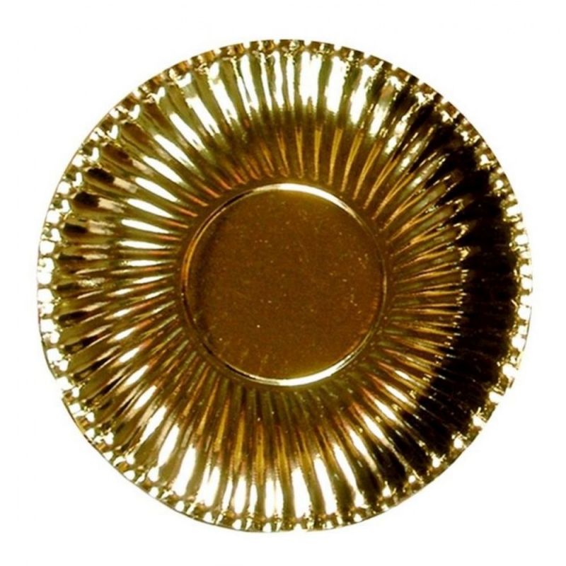Farfurii petrecere carton aurii 23 cm, radar 62152, set 10 bucati Farfurii petrecere carton aurii 23 cm, radar 62152, set 10 bucati