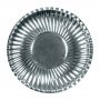 Farfurii petrecere carton argintiu 23 cm, radar 62156, set 10 bucati