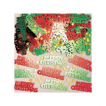 Amsacn Confetti metalice merry christmas - multicolore, 14 g 36705