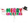 Balon folie figurina merry christmas - 104 x 40 cm, amscan 33970