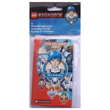 Invitatii de petrecere LEGO exo-force, amscan rm550871, set 6 buc