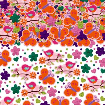 Amscan Confetti tweet baby girl pentru botez, 361116