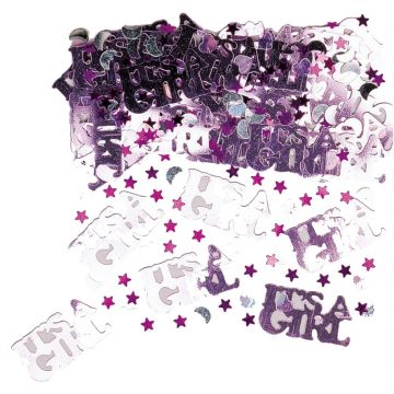 Amscan Confetti "it's a girl" pentru party si evenimente, 36033
