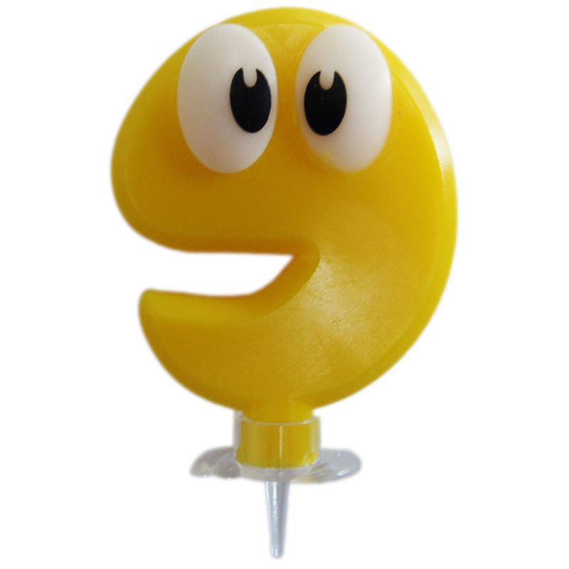 Lumanare pentru tort cu cifra 9 - smile, radar lum9, 1 buc Lumanare pentru tort cu cifra 9 - smile, radar lum9, 1 buc