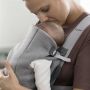 BabyBjorn - Marsupiu anatomic Mini, cu pozitii multiple de purtare   Light Grey, 3D Jersey