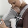 BabyBjorn - Marsupiu anatomic Mini, cu pozitii multiple de purtare   Light Grey, 3D Jersey