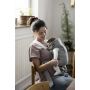 BabyBjorn - Marsupiu anatomic Mini, cu pozitii multiple de purtare   Light Grey, 3D Jersey