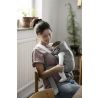 BabyBjorn - Marsupiu anatomic Mini, cu pozitii multiple de purtare   Light Grey, 3D Jersey