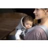 BabyBjorn - Marsupiu anatomic Mini, cu pozitii multiple de purtare   Light Grey, 3D Jersey