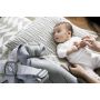BabyBjorn - Marsupiu anatomic Mini, cu pozitii multiple de purtare   Light Grey, 3D Jersey
