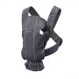 BabyBjorn - Marsupiu anatomic Mini, cu pozitii multiple de purtare   Anthracite, 3D Mesh