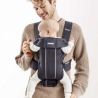 BabyBjorn - Marsupiu anatomic Mini, cu pozitii multiple de purtare   Anthracite, 3D Mesh