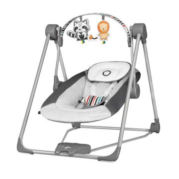 Lionelo Fotoliu balansoar pliabil Otto Cozy Grey