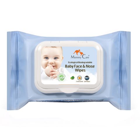 Mommy Care Servetele umede biodegradabile pentru fata si nas