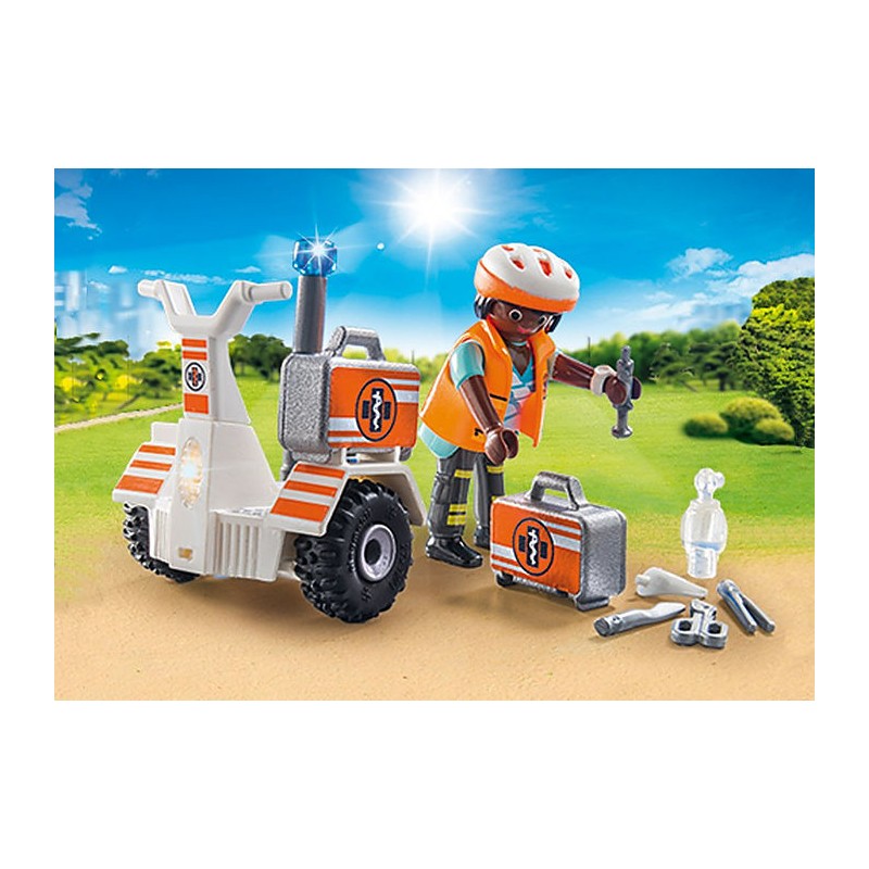 Playmobil MEDIC CU MASINA DE ECHILIBRU Playmobil MEDIC CU MASINA DE ECHILIBRU