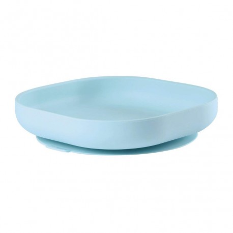 Beaba Farfurie silicon cu ventuza bleu